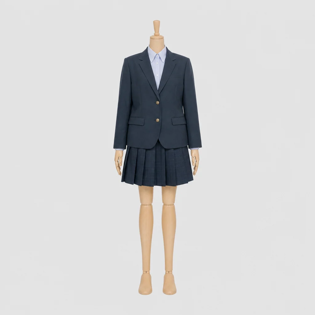 丸亀城西高校の女子の制服のイメージ