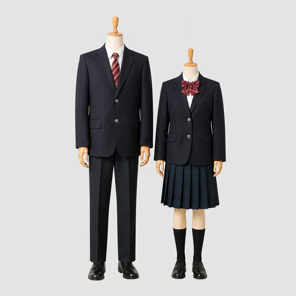 尽誠学園高校の制服のイメージ