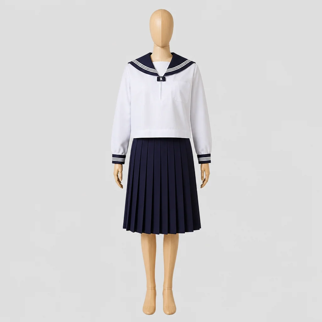高知商業高校の制服のイメージ
