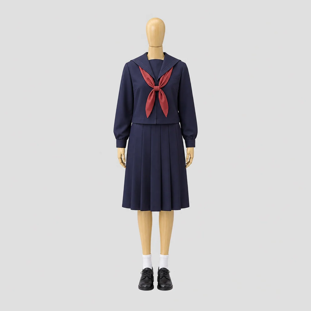 西南女学院高校の女子の制服のイメージ