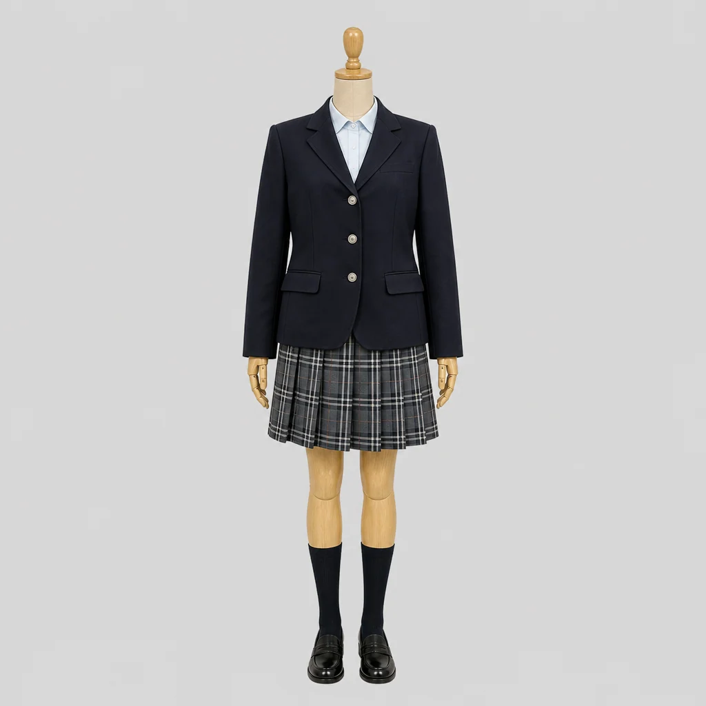 美萩野女子高校の女子の制服のイメージ
