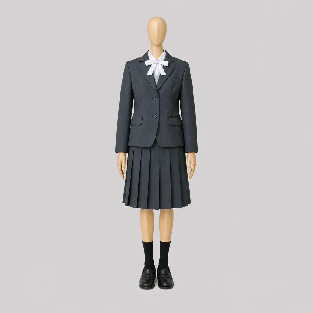 福岡海星女子学院高校の女子の制服のイメージ