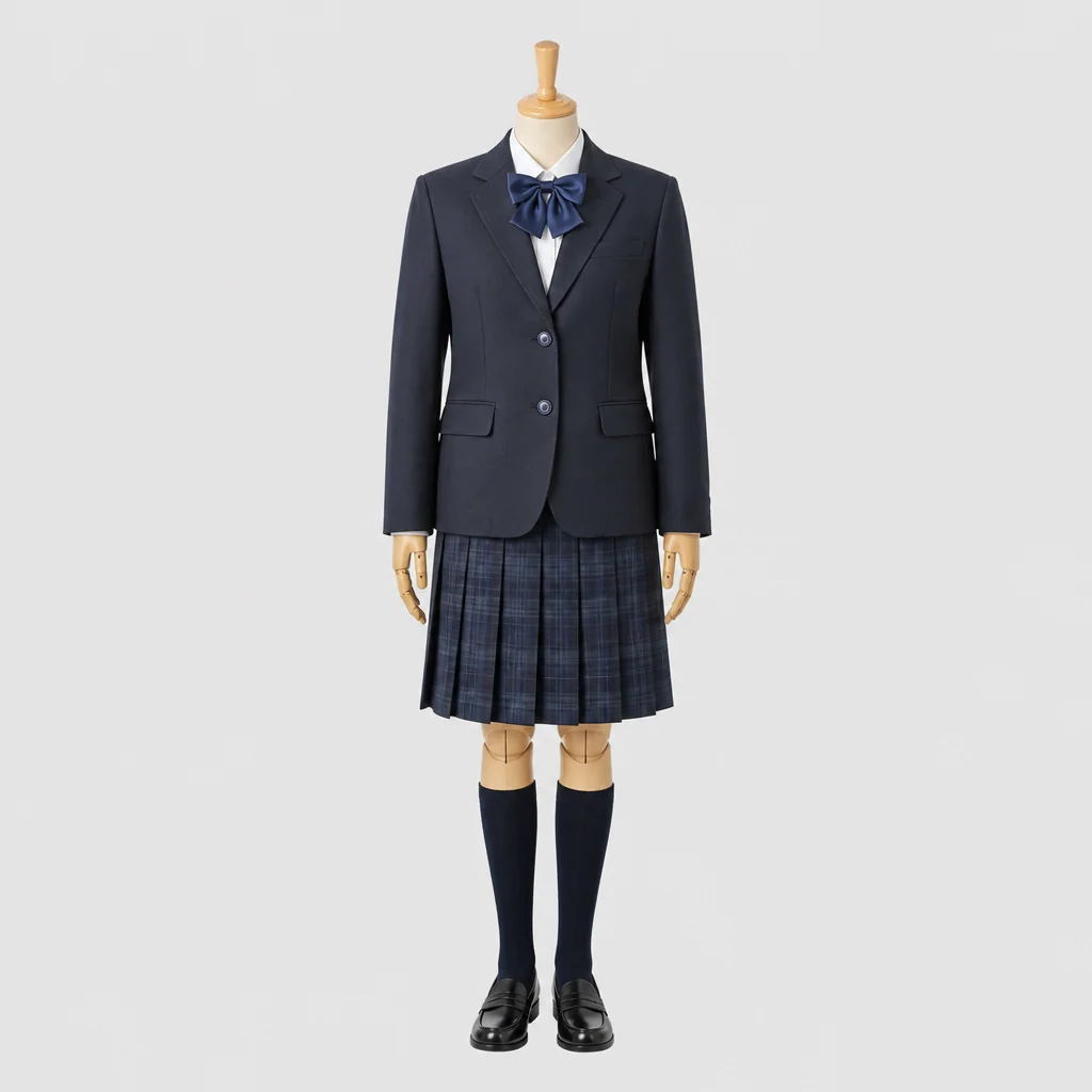 久留米信愛高校の女子の制服のイメージ