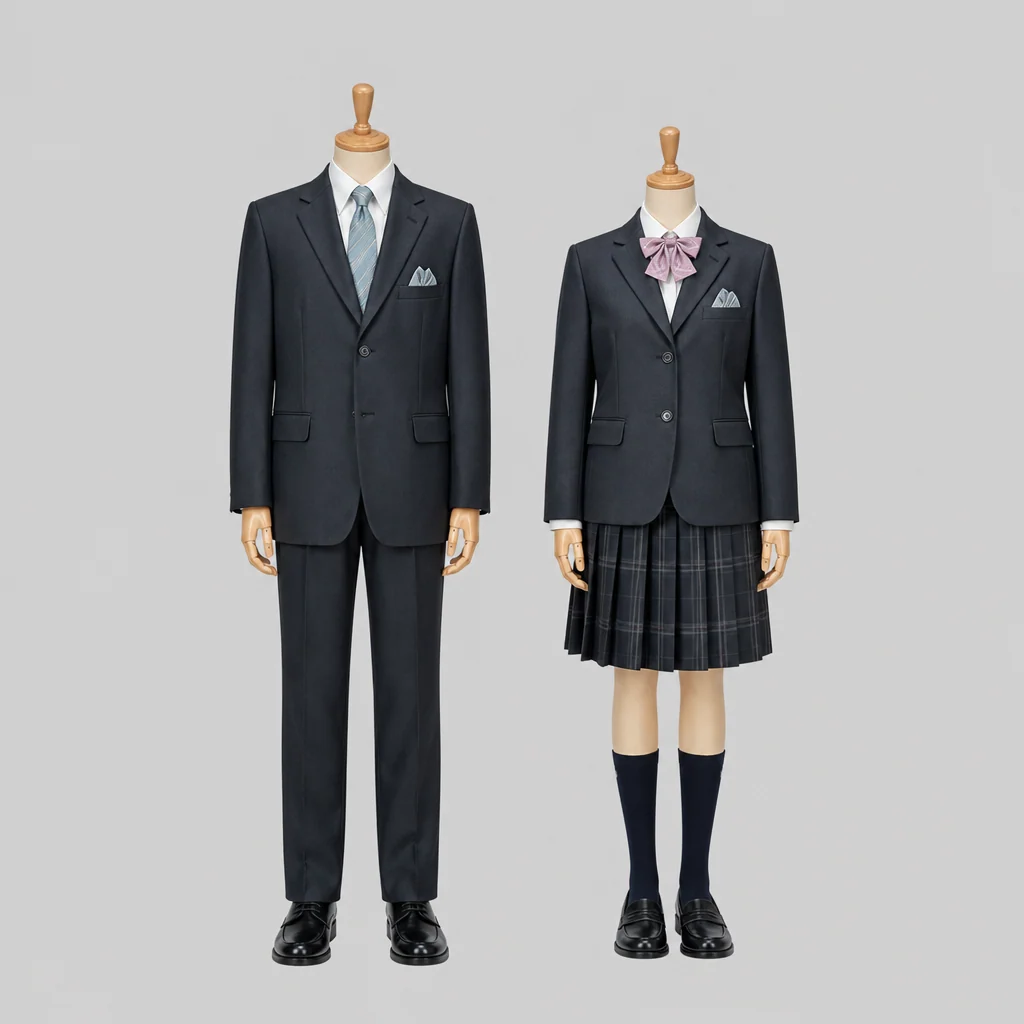 大和青藍高校の制服のイメージ
