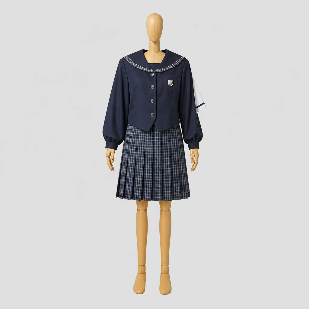 八女学院高校の制服のイメージ