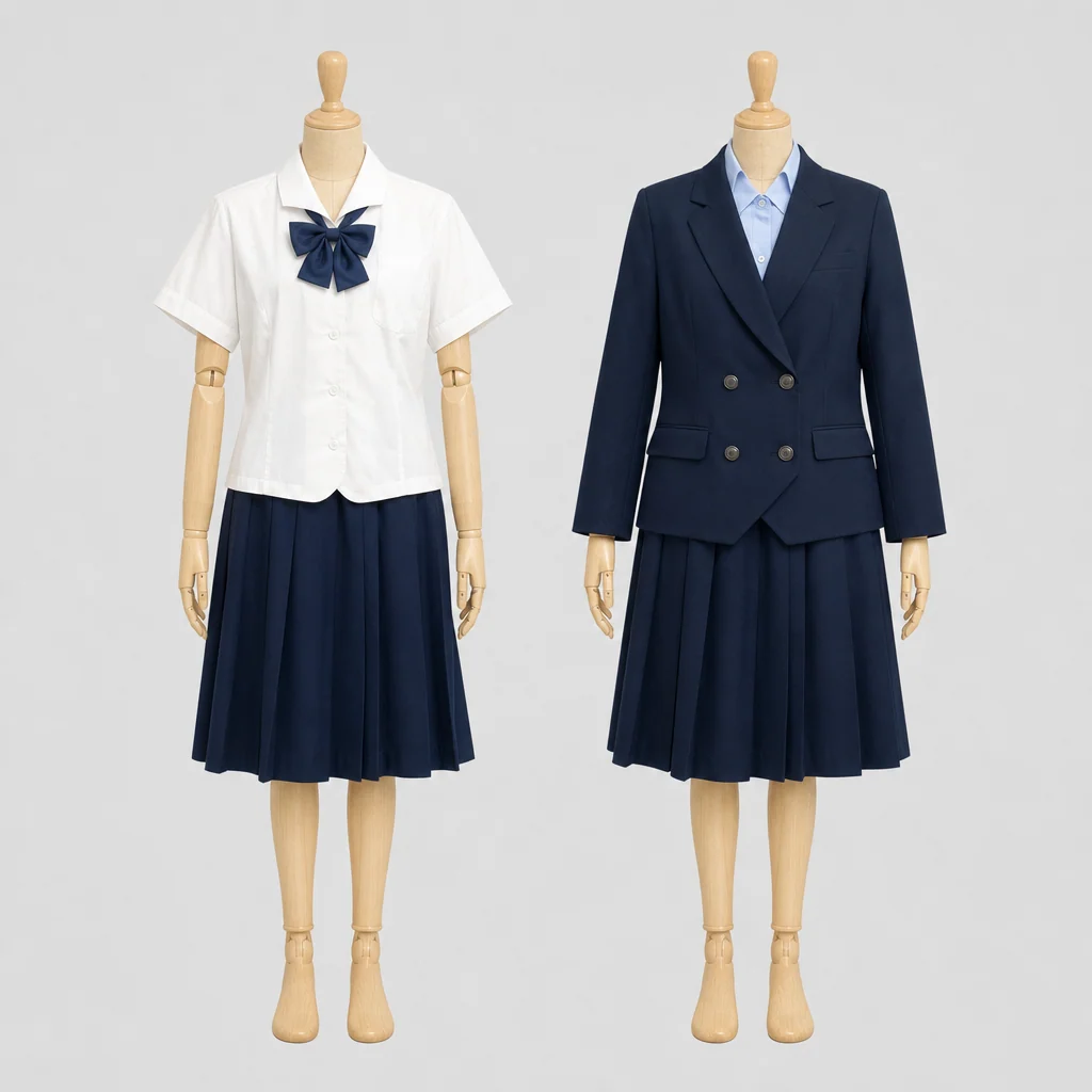 佐賀商業高校の女子の制服のイメージ