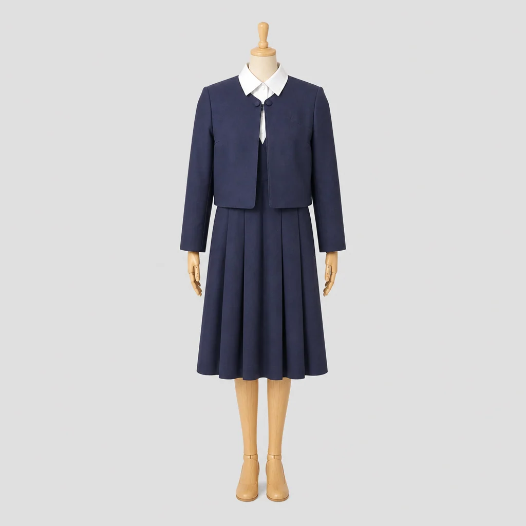熊本信愛女学院高校の女子の制服のイメージ