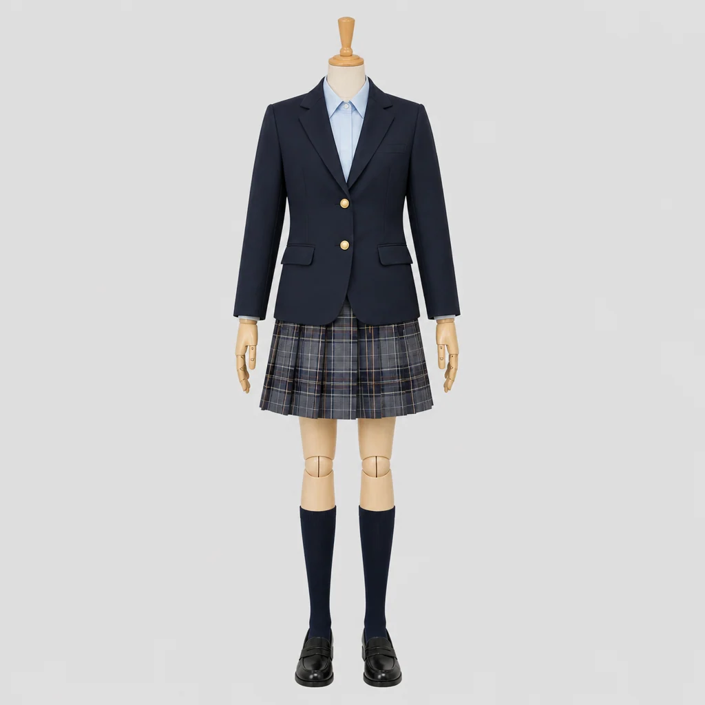 勇志国際高校の女子の制服のイメージ