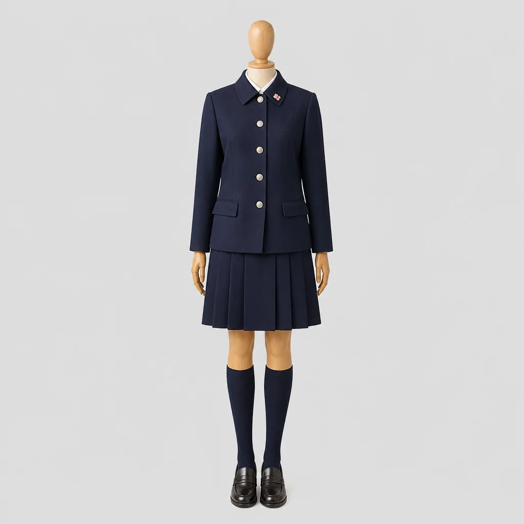 鶴翔高校の制服のイメージ