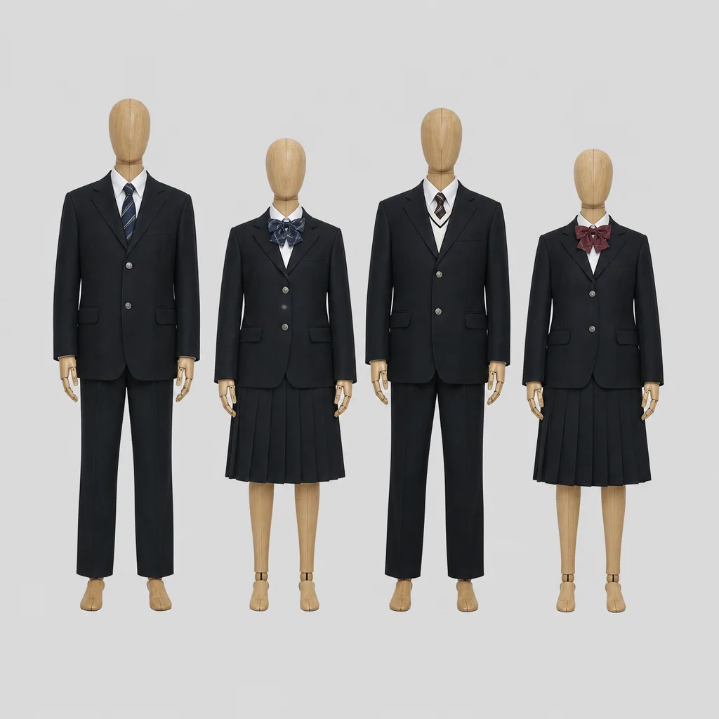 大口明光学園高校の制服のイメージ